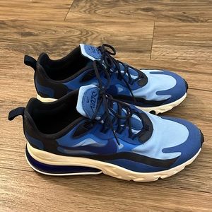 Nike Air Max 270 React Triple Blue Mens 8